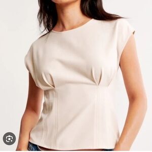 NWT Abercrombie & Fitch Cream Dolman Sleeve Blouse